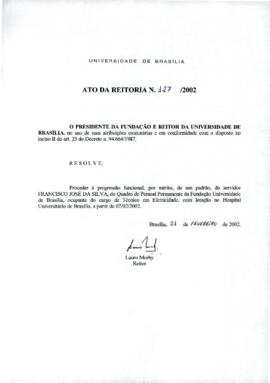 Ato da Reitoria nº 0127/2002