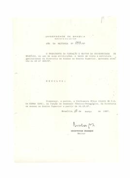 Ato da Reitoria nº 0093/1987