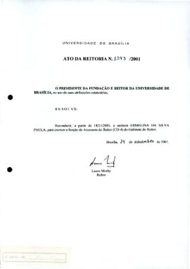 Ato da Reitoria nº 1393/2001