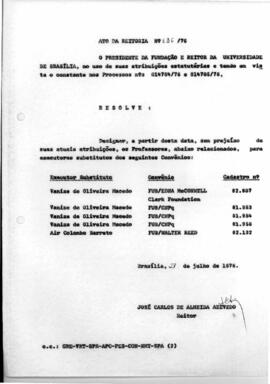 Ato da Reitoria nº 0636/1976