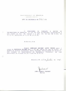 Ato da Reitoria nº 0921/1996