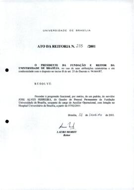 Ato da Reitoria nº 0235/2001