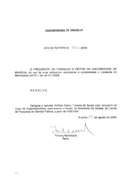 Ato da Reitoria nº 1363/2006