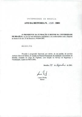 Ato da Reitoria nº 1586/2001