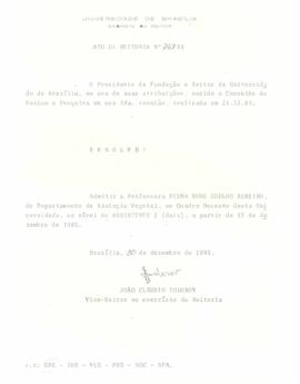 Ato da Reitoria nº 0740/1985
