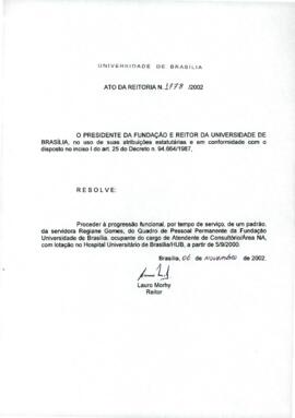 Ato da Reitoria nº 1778/2002