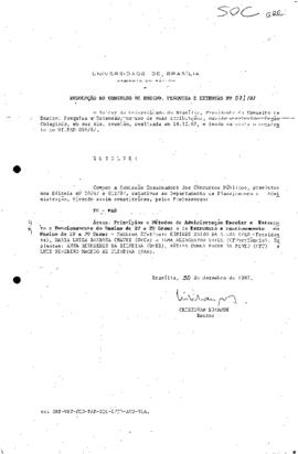 Resolução do Conselho de Ensino, Pesquisa e Extensão nº 0071/1987