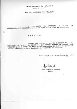 Ato da Reitoria nº 1828/1995