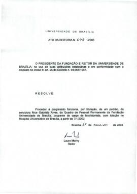 Ato da Reitoria nº 0048/2003