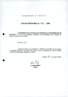 Ato da Reitoria nº 0410/2001