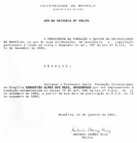 Ato da Reitoria nº 0036/1991