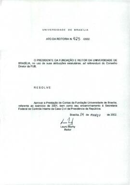 Ato da Reitoria nº 0425/2002