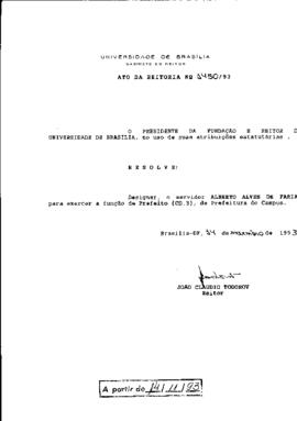 Ato da Reitoria nº 1450/1993