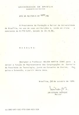 Ato da Reitoria nº 0480/1986