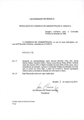 Resolução do Conselho de Administração nº 0064/2013