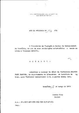 Ato da Reitoria nº 0186/1973