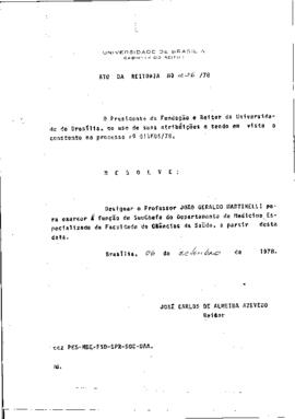 Ato da Reitoria nº 0226/1978