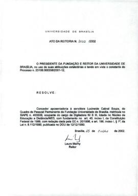 Ato da Reitoria nº 1010/2002