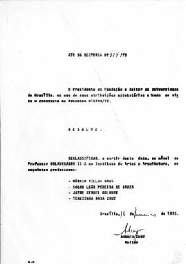 Ato da Reitoria nº 0034/1973