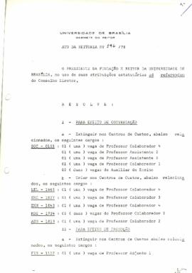 Ato da Reitoria nº 0196/1978