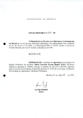 Ato da Reitoria nº 0787/1999