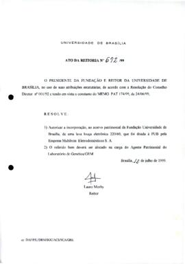 Ato da Reitoria nº 0692/1999