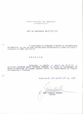 Ato da Reitoria nº 1538/1997