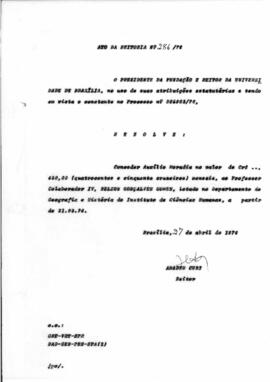 Ato da Reitoria nº 0286/1976