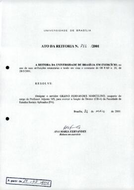 Ato da Reitoria nº 0711/2001