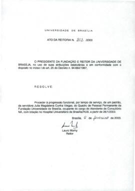 Ato da Reitoria nº 0202/2003