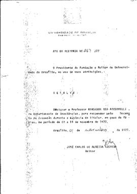 Ato da Reitoria nº 0267/1977