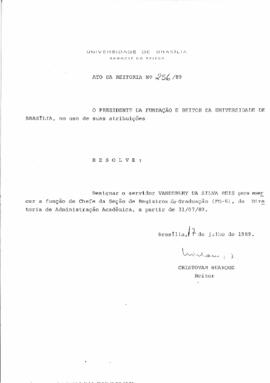 Ato da Reitoria nº 0256/1989