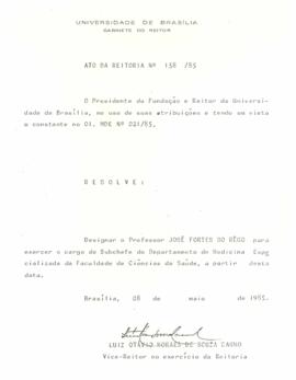 Ato da Reitoria nº 0158/1985