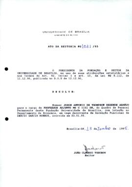 Ato da Reitoria nº 1031/1995