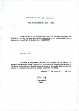 Ato da Reitoria nº 0053/2003