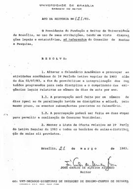 Ato da Reitoria nº 0121/1983