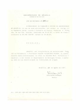 Ato da Reitoria nº 0370/1987