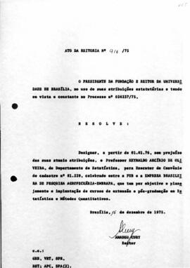 Ato da Reitoria nº 0916/1975