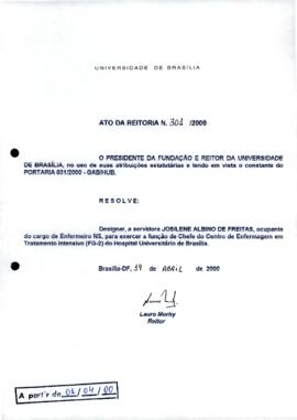 Ato da Reitoria nº 0301/2000