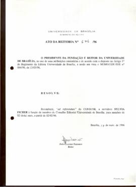 Ato da Reitoria nº 0676/1996