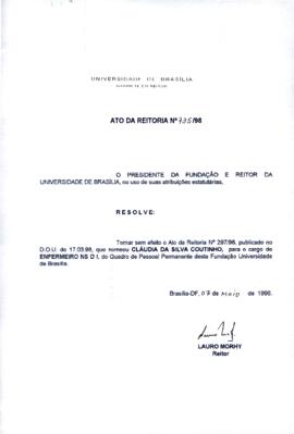 Ato da Reitoria nº 0735/1998