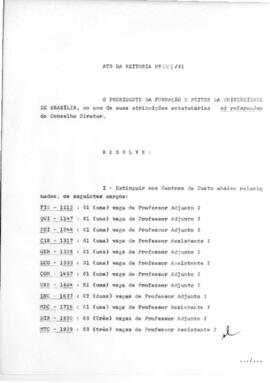 Ato da Reitoria nº 0008/1981