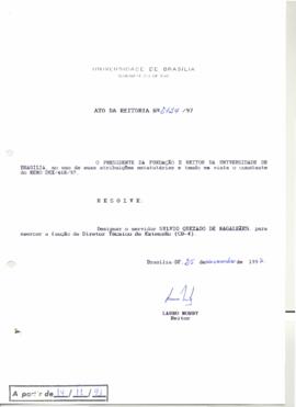 Ato da Reitoria nº 2124/1997