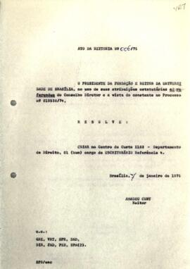 Ato da Reitoria nº 0006/1975