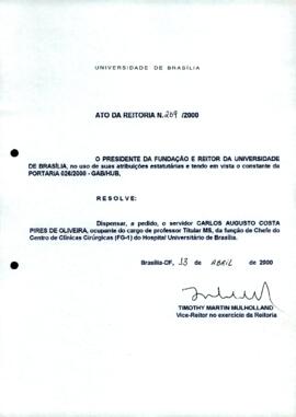 Ato da Reitoria nº 0269/2000