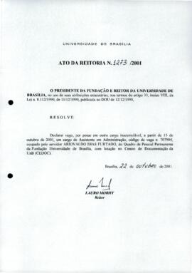 Ato da Reitoria nº 1273/2001