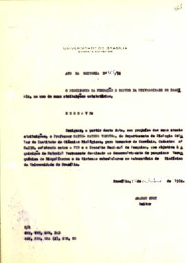 Ato da Reitoria nº 0865/1974