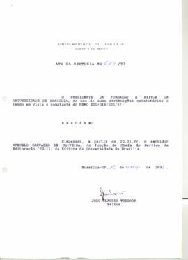 Ato da Reitoria nº 0624/1997