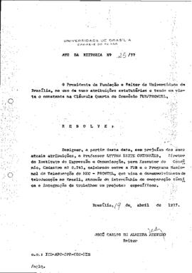 Ato da Reitoria nº 0125/1977