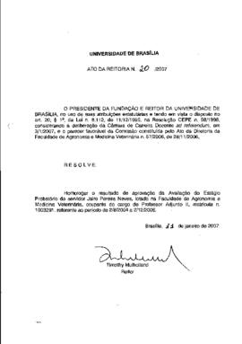 Ato da Reitoria nº 0020/2007
